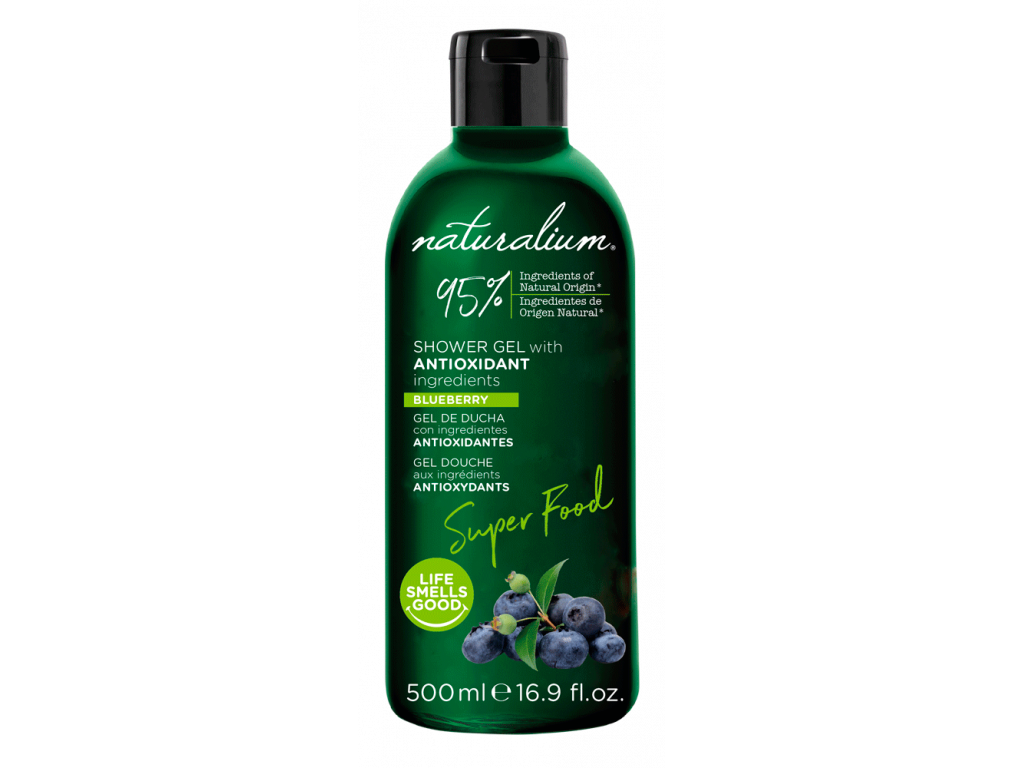 Naturalium Super Food Blueberry energizující sprchový gel 500 ml