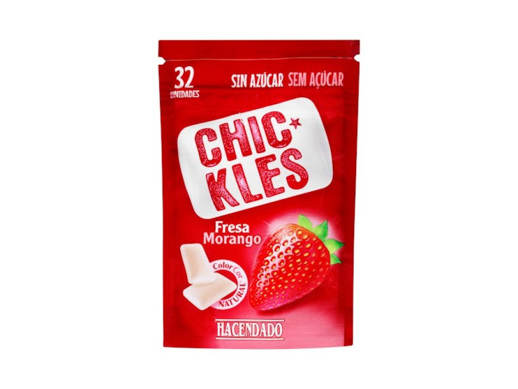 žvýkačky Dražé jahoda bez cukru 45g