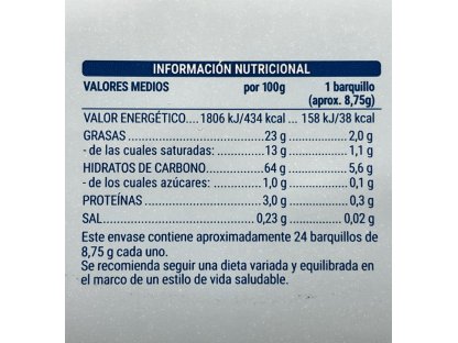 Barquillos Nata 0% azúcares añadidos 210g