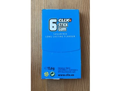 Clix mátová žvýkačka bez cukru 15,6g