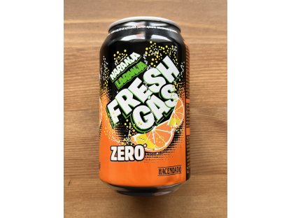 FRESH GAS bez cukru pomeranč 330ml