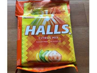 Halls Citrus bez cukru 32g