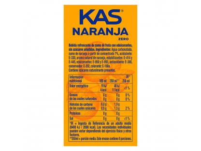 Kas naranja - pomeranč bez cukru