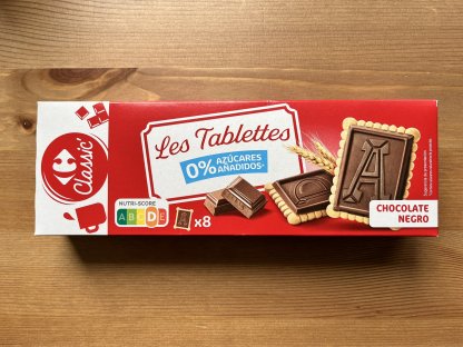 Les Tablettes 0% azúcares añadidos 100g