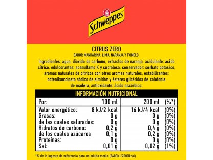 Schweppes Citrus Zero