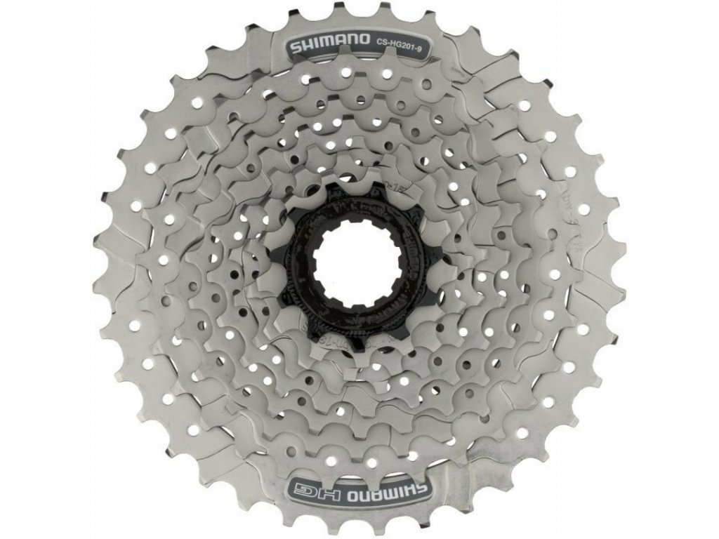 9-kazeta SHIMANO CS-HG200 11-34 zubů, stříbrná mat