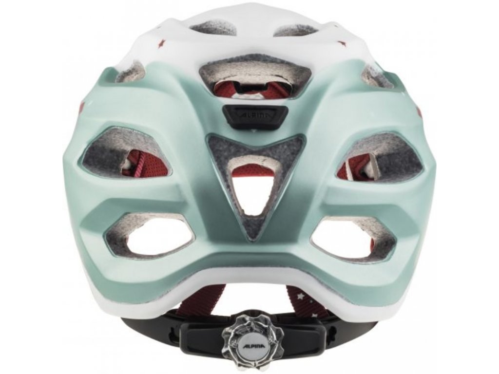 Cyklistická helma Alpina CARAPAX JR. pistachio-cherry  vel. 51-56 cm