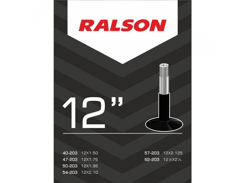Duše RALSON 12"x1.5-2.125 (40/57-203) AV/31mm zahnutí 45°