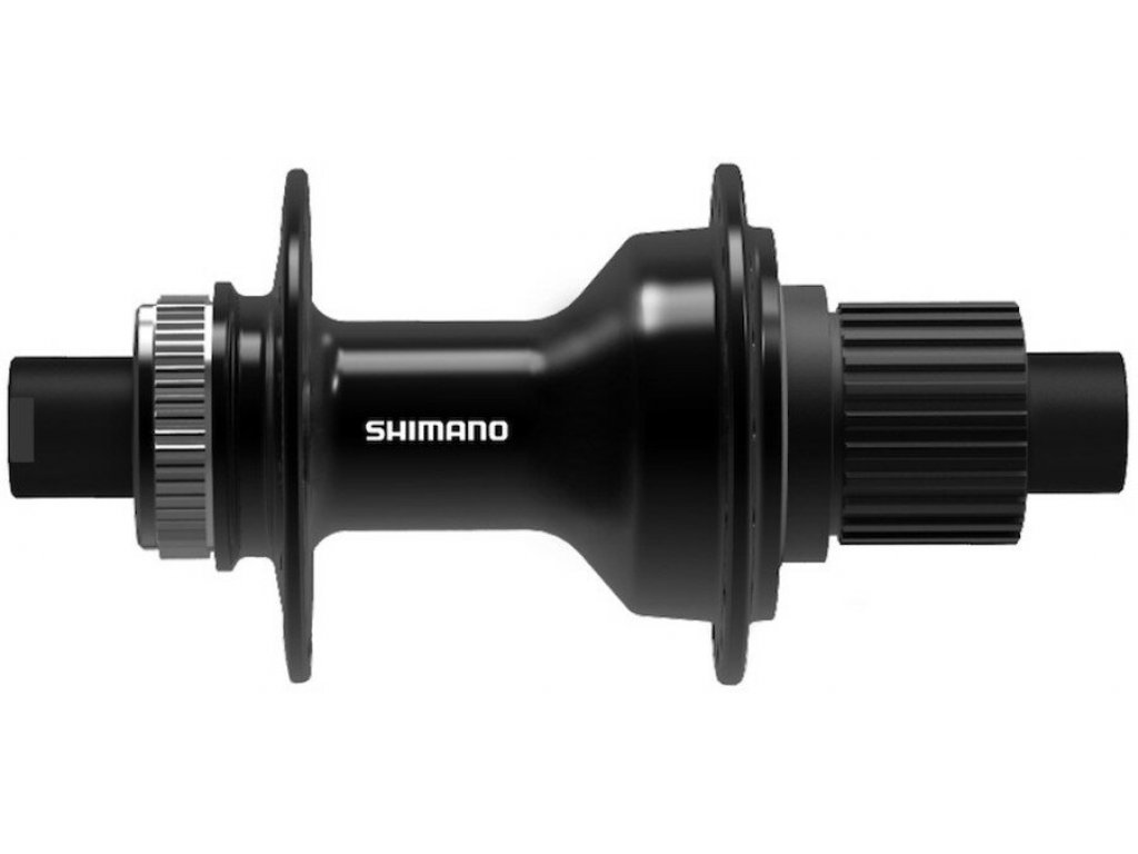 náboj disc SHIMANO FH-TC500-B 32děr Center lock 12mm e-thru-axle 148mm 8-11 rychlostí zadní černý