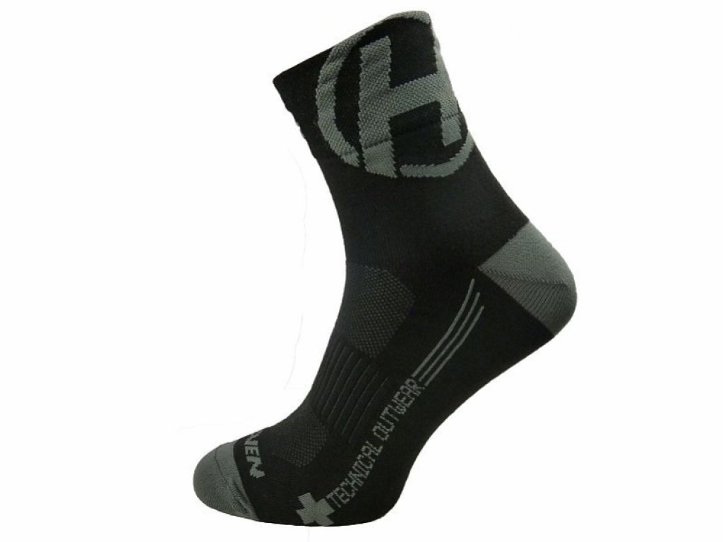 Ponožky HAVEN LITE SILVER NEO 2páry černo/šedé 6-7 (40-41)
