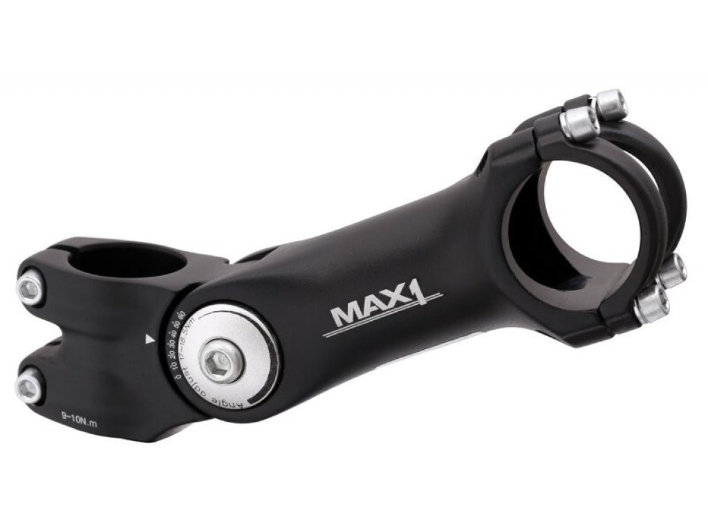 stavitelný představec MAX1 125/60°/31,8 mm černý