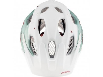 Cyklistická helma Alpina CARAPAX JR. pistachio-cherry  vel. 51-56 cm