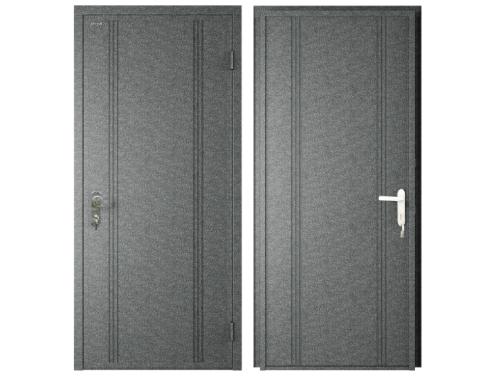 vchodové dveře DoorHan ECO 980x2050, antigue stříbro