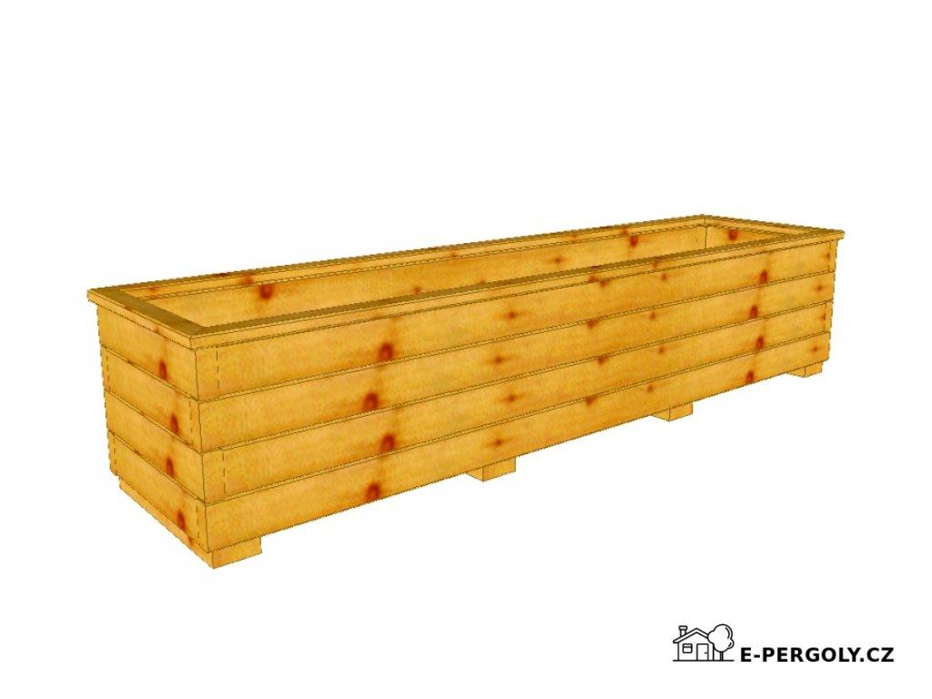 Dřevěný truhlík Áčko XL 40/160