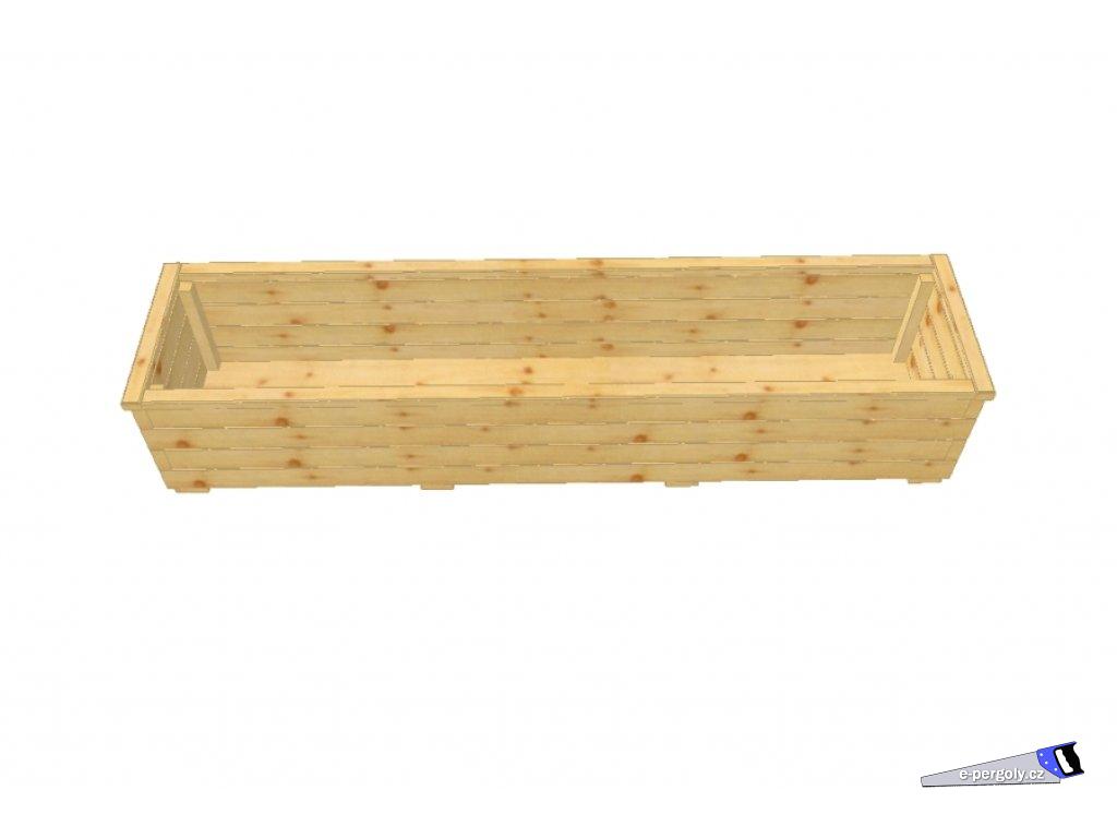 Dřevěný truhlík Áčko XL 40/180
