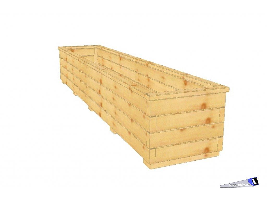 Dřevěný truhlík Áčko XL 40/200