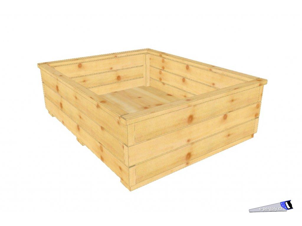 Dřevěný truhlík Klasika 80/100