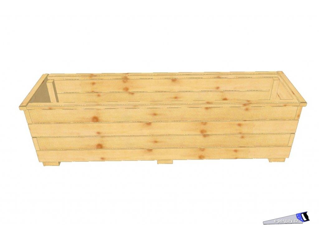 Dřevěný truhlík Vendy XL 30/120