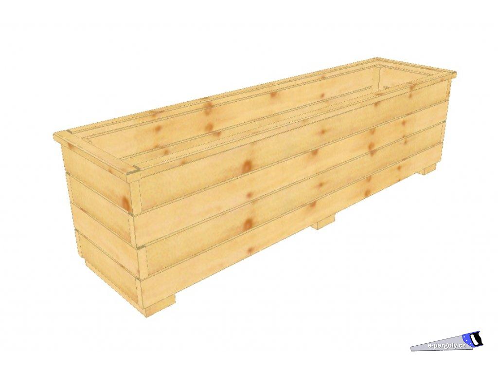 Dřevěný truhlík Vendy XL 30/120