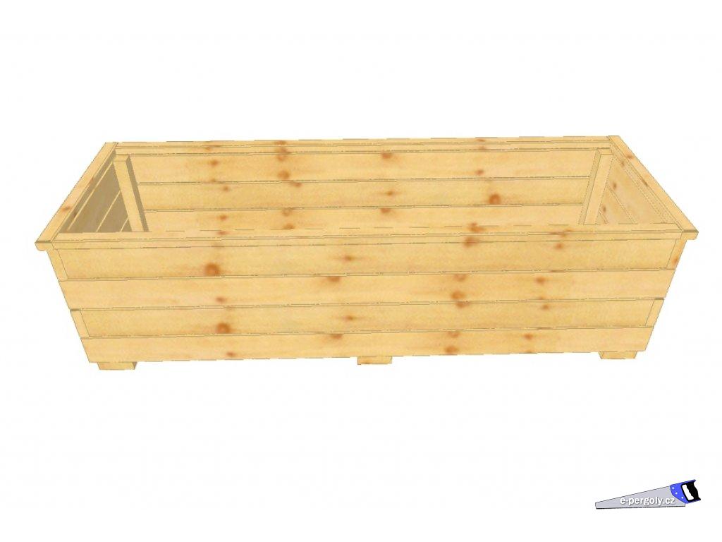 Dřevěný truhlík Vendy XL 40/120