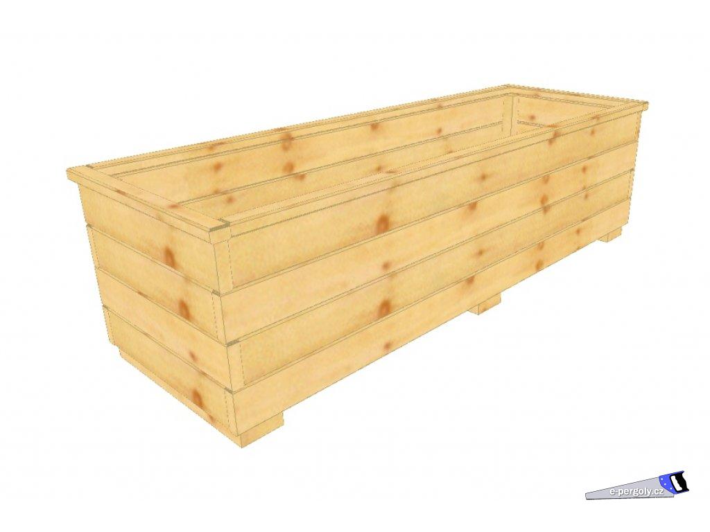 Dřevěný truhlík Vendy XL 40/120