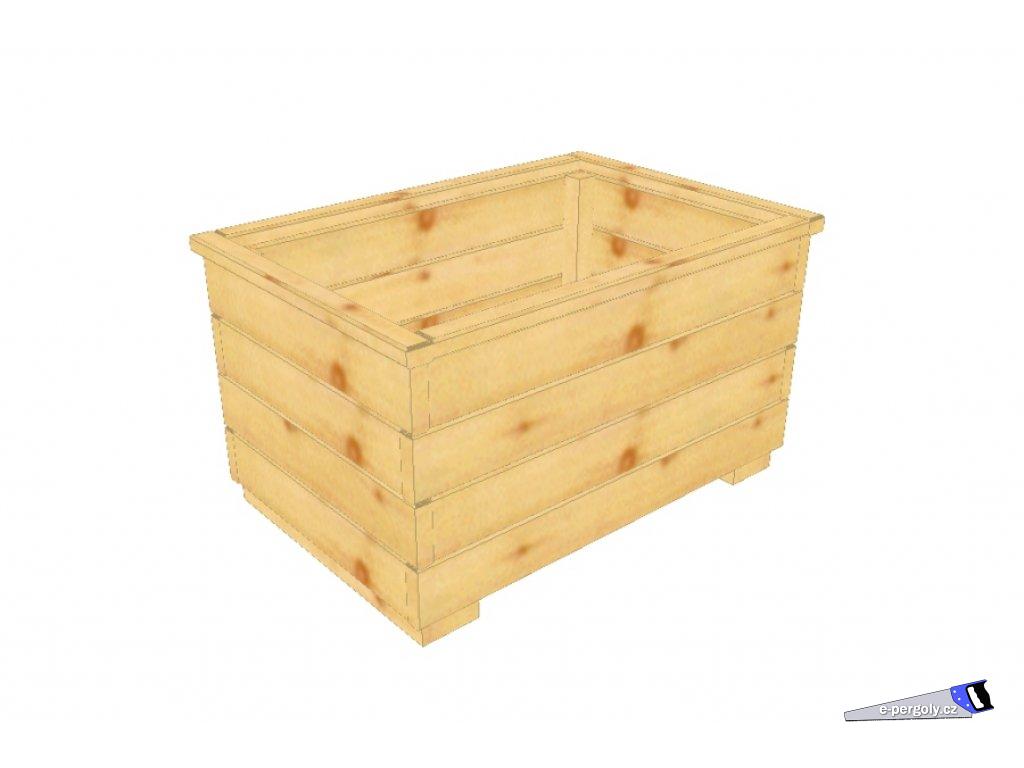 Dřevěný truhlík Vendy XL 40/60
