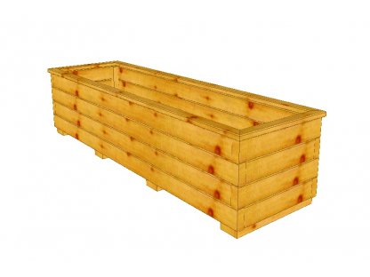 Dřevěný truhlík Áčko XL 40/140