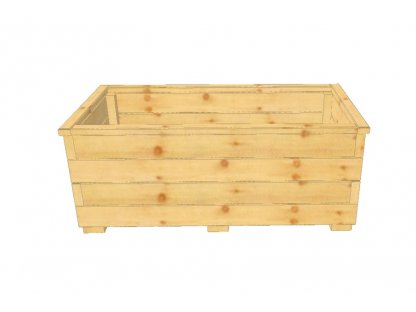 Dřevěný truhlík Klasika XL 50/100