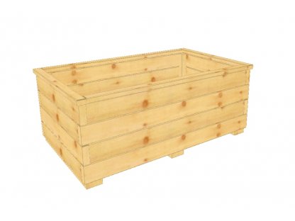 Dřevěný truhlík Klasika XL 60/100
