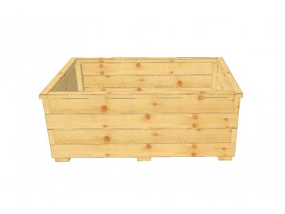 Dřevěný truhlík Klasika XL 60/100