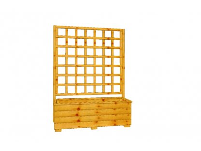 Dřevěný truhlík Vendy XL 100 s mřížkou