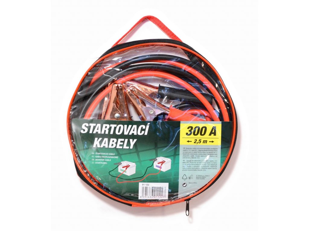 Startovací kabely 300A 2,5m zipper bag