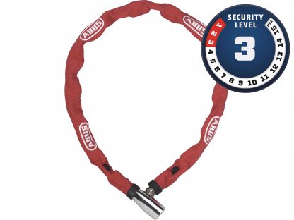 ABUS řetězový zámek B3 110 cm RED (Klíč)