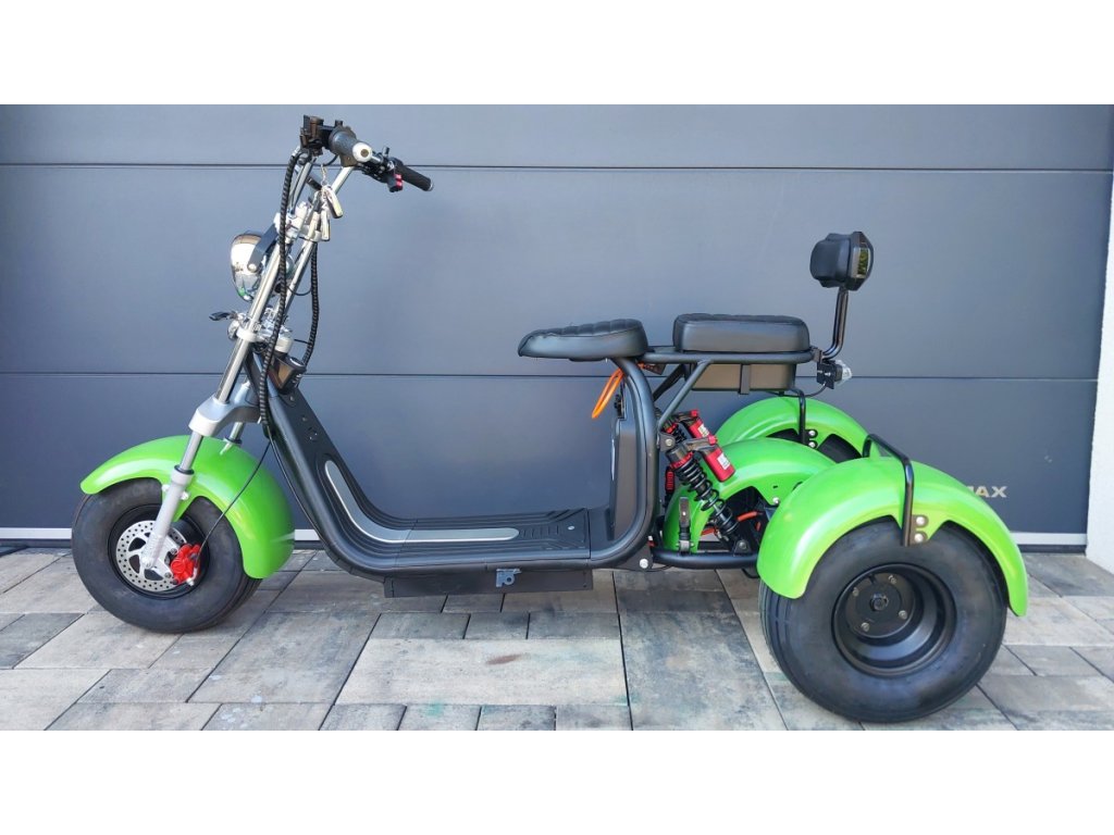 Elektrická tříkolka Chopper FLASH RIDER 2000 W, různé barvy, lithiová baterie 20 Ah