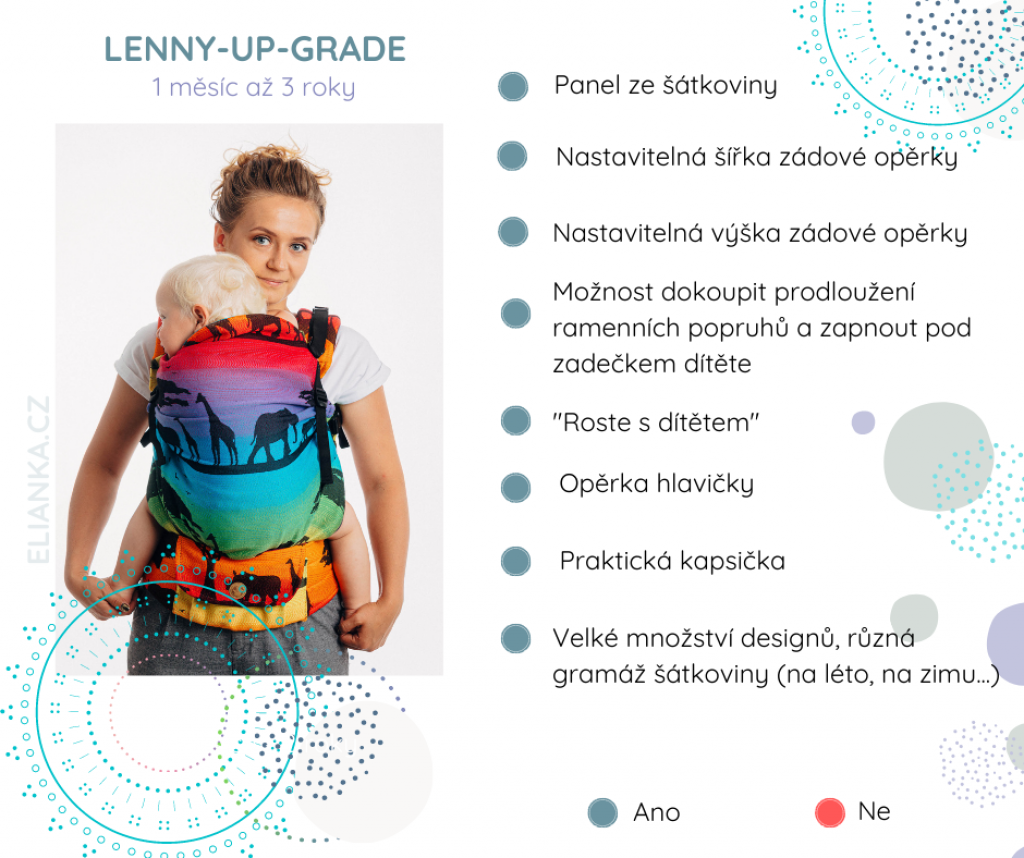 ERGONOMICKÉ NOSÍTKO - LENNY-UP-GRADE - WILD WINE - VINEYARD