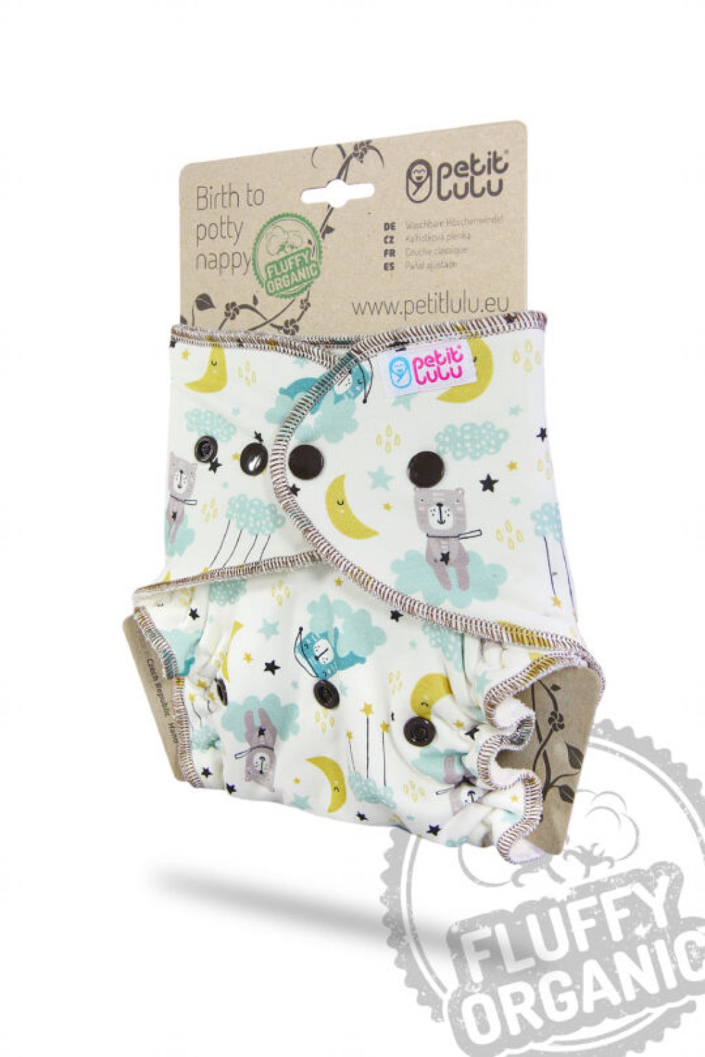 PETIT LULU - KALHOTKOVÁ PLENA - FLUFFY ORGANIC - OSPALÍ MEDVÍDCI (PATENTKY)