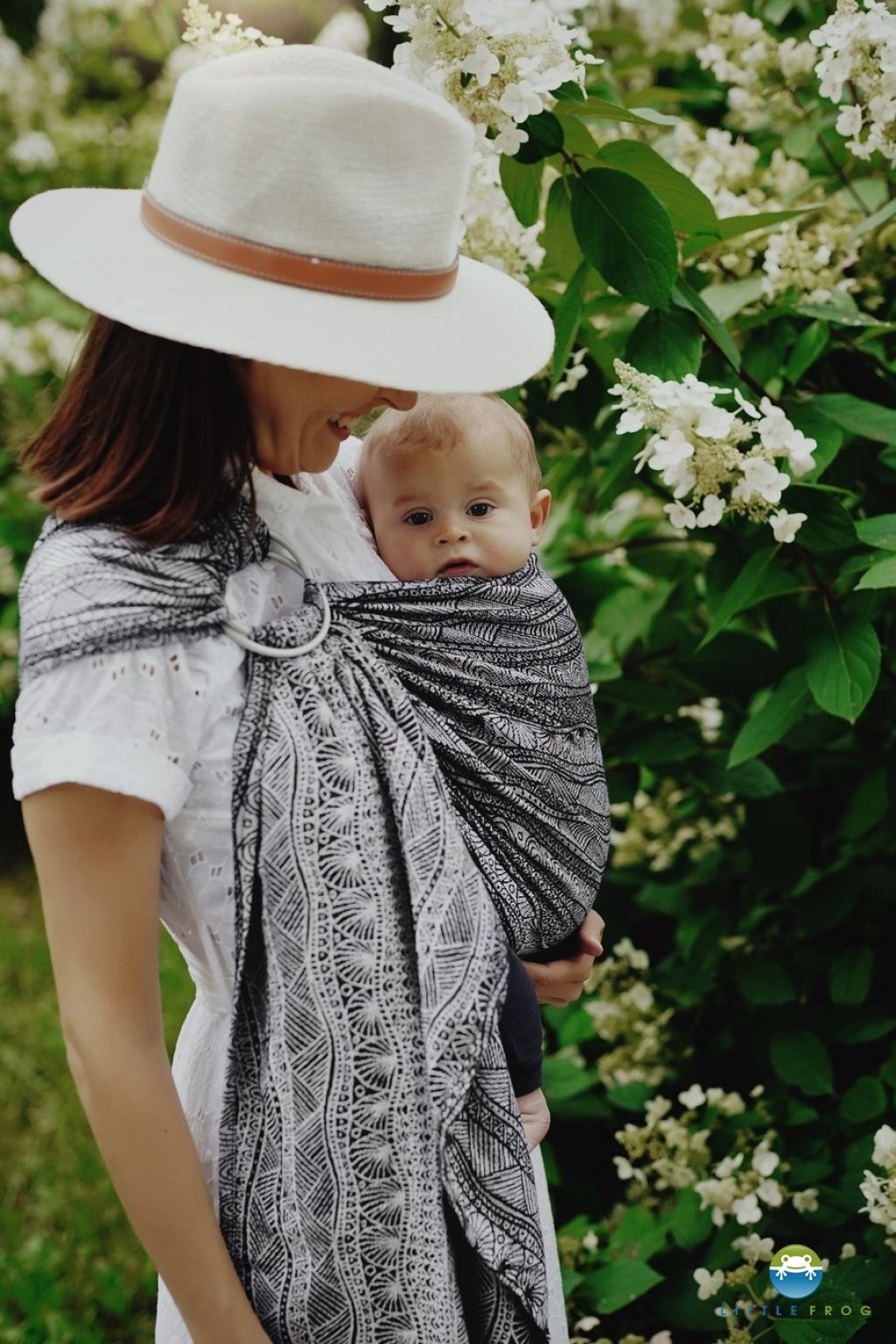 RING SLING -Little Frog - CARBON HARMONY