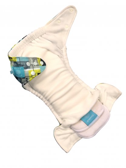 CHARLIE BANANA – 6x KAPSOVÁ PLENA + 12 x SAVÉ VLOŽKY – ballerina girl  - ONE SIZE HYBRID AIO