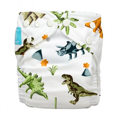 CHARLIE BANANA – KAPSOVÁ PLENA + 2 SAVÉ VLOŽKY – Dinosaurs - ONE SIZE HYBRID AIO
