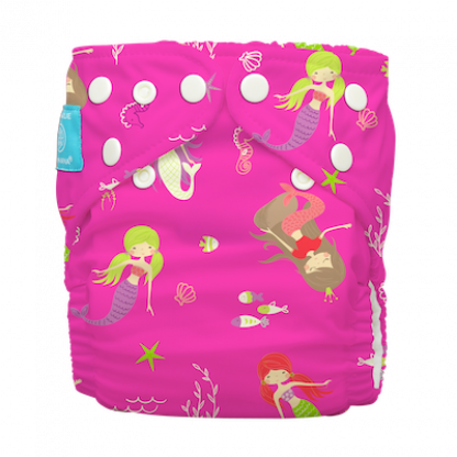 CHARLIE BANANA – KAPSOVÁ PLENA + 2 SAVÉ VLOŽKY – mermaid zoe - ONE SIZE HYBRID AIO