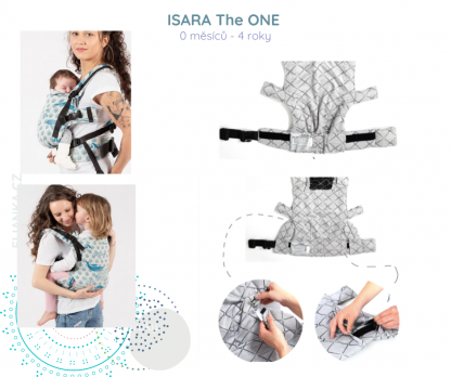 ERGONOMICKÉ NOSÍTKO - ISARA - THE ONE - DIAMONDA BLUE INK