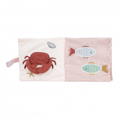 Little Dutch - Plyšová knížka velká – velryba ocean pink