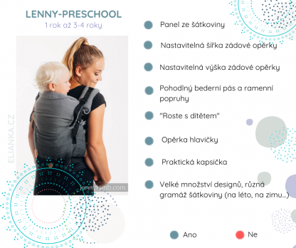 NOSÍTKO PRO VĚTŠÍ DĚTI - LENNY-PRESCHOOL - TANGLED IN LOVE