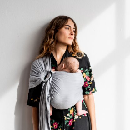 ELSTICKÝ RING SLING - BABY ON EARTH - CLOUDS