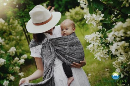 RING SLING -Little Frog - CARBON HARMONY