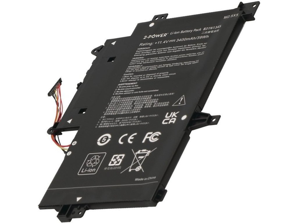 2-POWER Baterie 11,4V 3400mAh pro ASUS TP500LA, TP500LAB, TP500LAG, TP500LB (77051226)