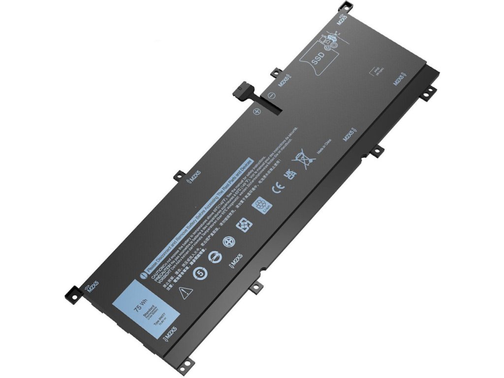 2-POWER Baterie 11,4V 6000mAh pro Dell Precision 5530 2in1, Dell XPS 15 (9575) (77053431)