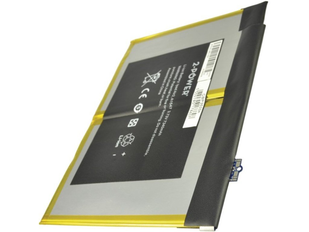 2-POWER Baterie 3,73V 7340mAh pro Apple iPad Air 2 (77059135)
