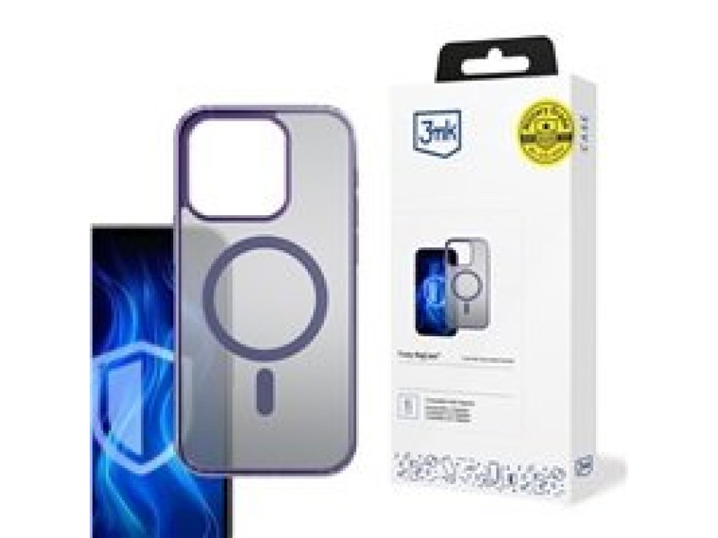 3MK Frosty MagCase Purple pro Apple iPhone SE4/16E (5903108641852)