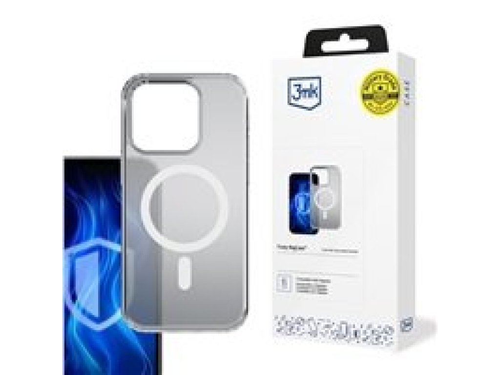 3MK Frosty MagCase White pro Apple iPhone SE4/16E (5903108641869)